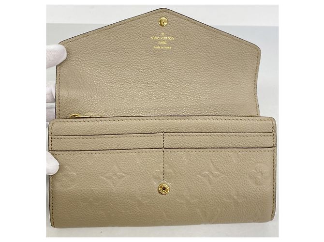 Louis Vuitton Monogram Empreinte Sarah Long Wallet Grau - Ansicht 8