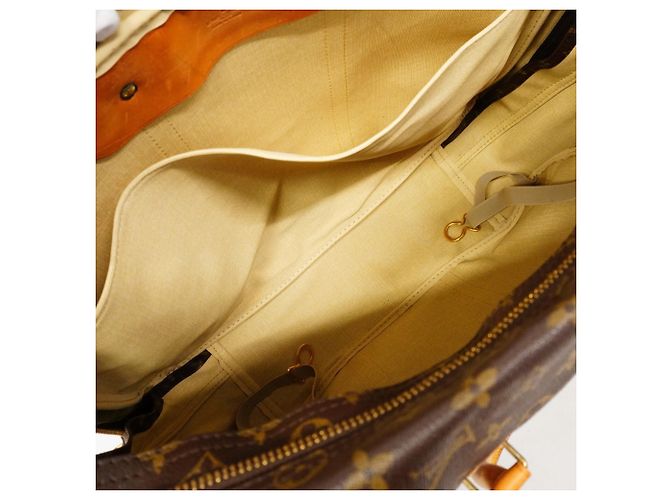 Borsa Louis Vuitton Boston Monogram Sirius 45 Marrone - vista 4