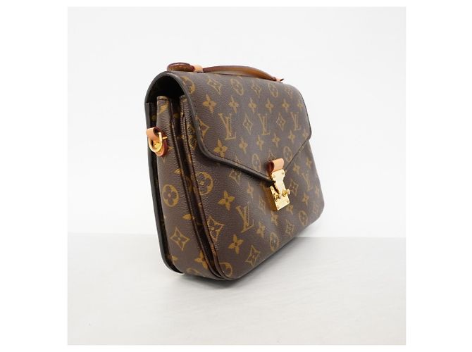 Borsa Louis Vuitton Monogram Pochette Metis MM Marrone - vista 2