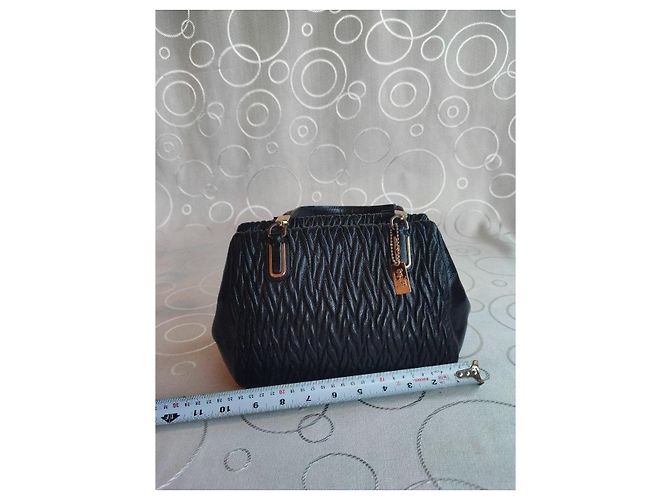 Coach Borsa Satchel in pelle nera Nero - vista 11