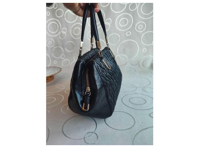 Coach Borsa Satchel in pelle nera Nero - vista 12