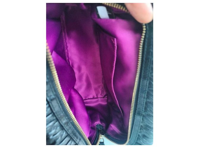 Coach Borsa Satchel in pelle nera Nero - vista 7