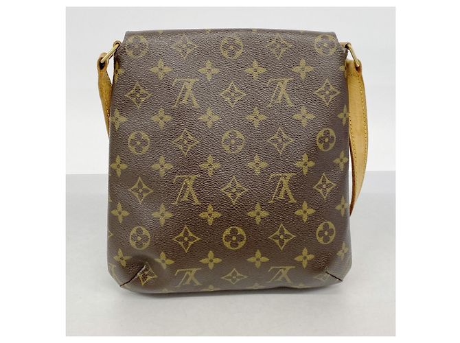 Borsa a Spalla Louis Vuitton Monogram Musette Salsa Marrone - vista 10