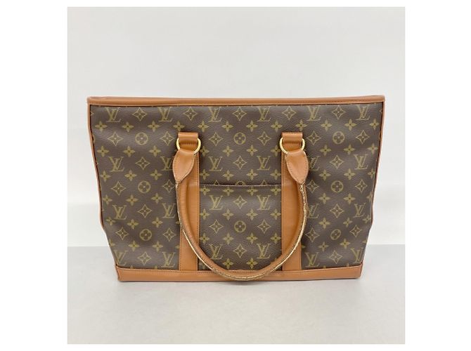 Borsa Tote Louis Vuitton Monogram Weekend PM Marrone - vista 11