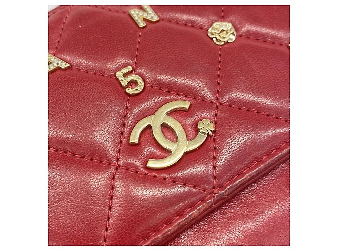 Clutch Chanel Matelassé Icon Rosso - vista 11