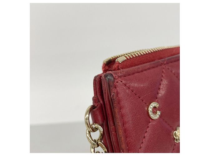 Clutch Chanel Matelassé Icon Rosso - vista 5