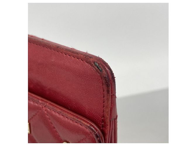 Clutch Chanel Matelassé Icon Rosso - vista 6