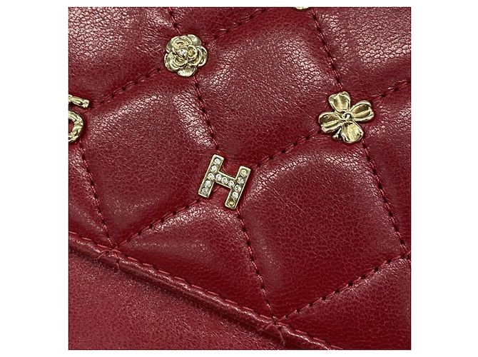 Clutch Chanel Matelassé Icon Rosso - vista 9