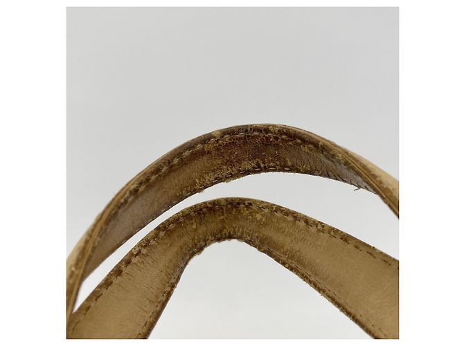 Borsa Tote Chanel in agnello beige - vista 7