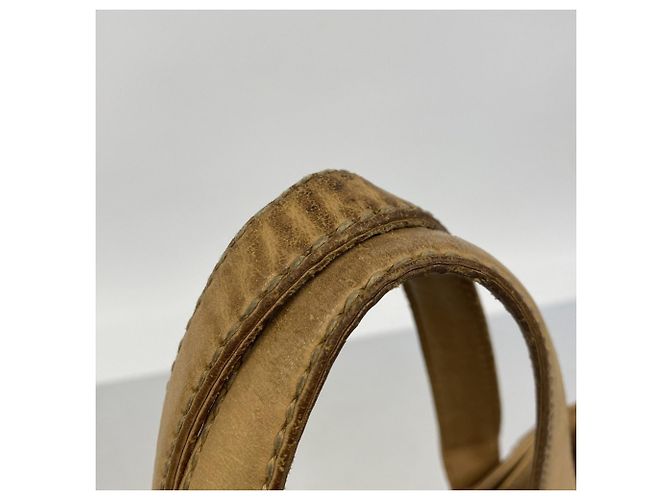 Borsa Tote Chanel in agnello beige - vista 8