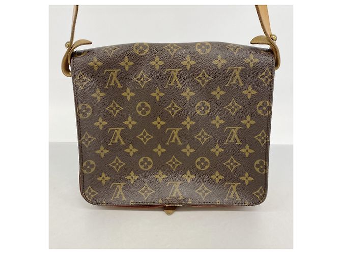 Borsa a tracolla Louis Vuitton Monogram Cartouchiere GM Marrone - vista 11