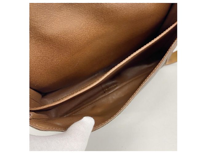 Borsa a tracolla Louis Vuitton Monogram Cartouchiere GM Marrone - vista 4