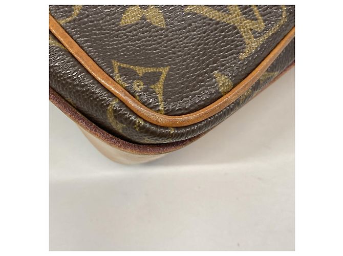 Borsa a tracolla Louis Vuitton Monogram Cartouchiere GM Marrone - vista 8