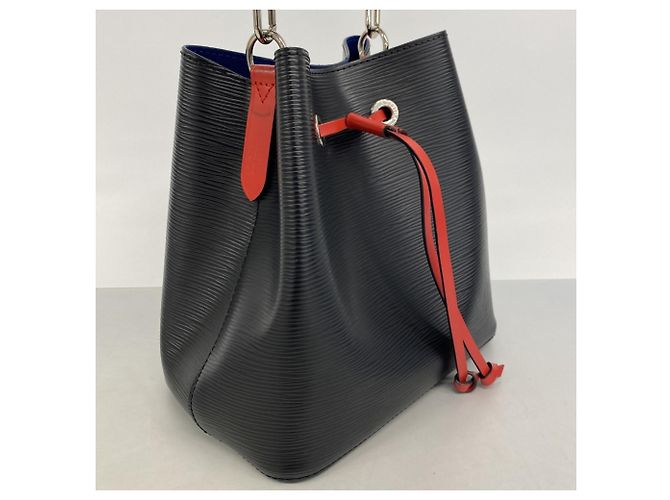 Néonoé Borsa Louis Vuitton Epi NeoNoe BB Nero Rosso D'oro - vista 2