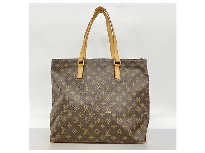 Louis Vuitton Monogram Cabas Mezzo Tote Bag Brown - view 11