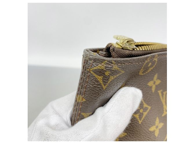 Louis Vuitton Monogram Cabas Mezzo Tote Bag Brown - view 9