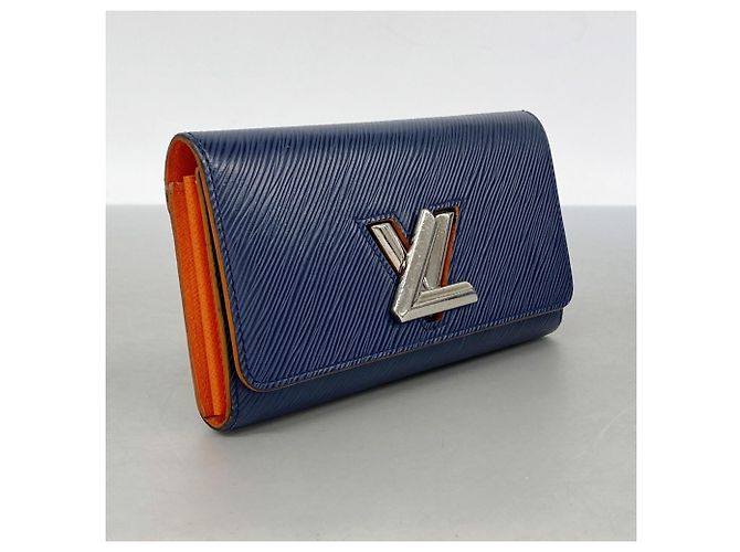 Twist Louis Vuitton Epi Leder langer Geldbeutel Marineblau - Ansicht 2