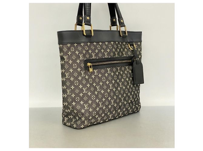 Sac cabas Louis Vuitton Monogram Mini Lucille GM Noir - vue 2