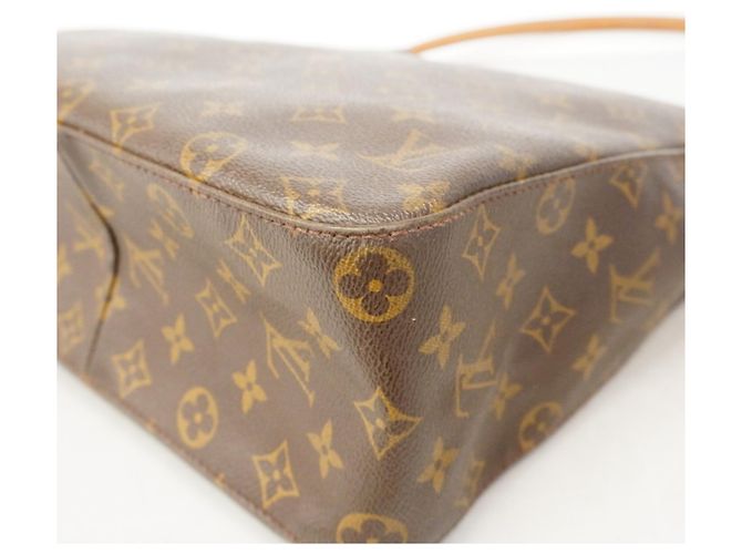 Borsa a Spalla Louis Vuitton Monogram Looping GM Marrone - vista 10