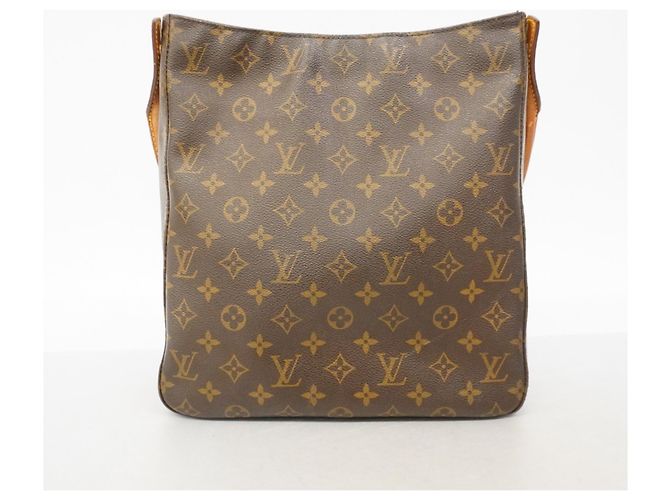 Borsa a Spalla Louis Vuitton Monogram Looping GM Marrone - vista 12