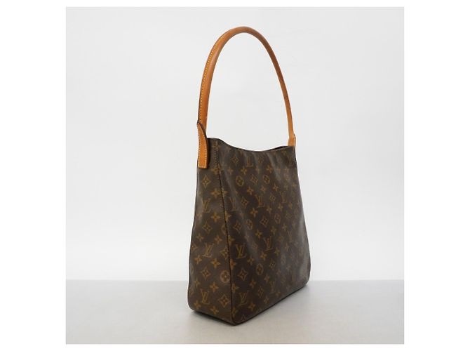 Borsa a Spalla Louis Vuitton Monogram Looping GM Marrone - vista 2
