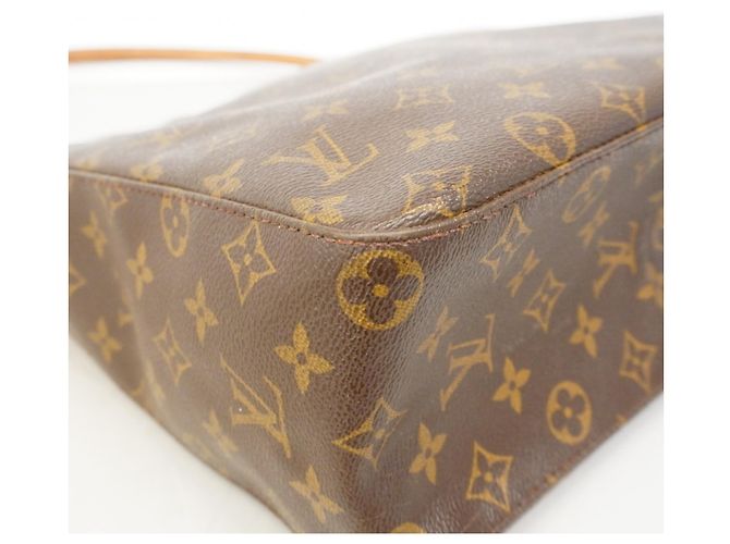 Borsa a Spalla Louis Vuitton Monogram Looping GM Marrone - vista 6
