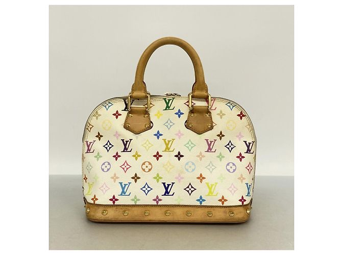 Borsa Louis Vuitton Alma Monogram Multicolor Bianco - vista 11