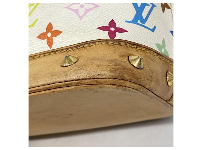 Borsa Louis Vuitton Alma Monogram Multicolor Bianco - vista 6