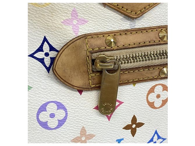 Borsa Louis Vuitton Alma Monogram Multicolor Bianco - vista 7