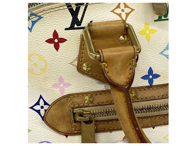 Borsa Louis Vuitton Alma Monogram Multicolor Bianco - vista 8