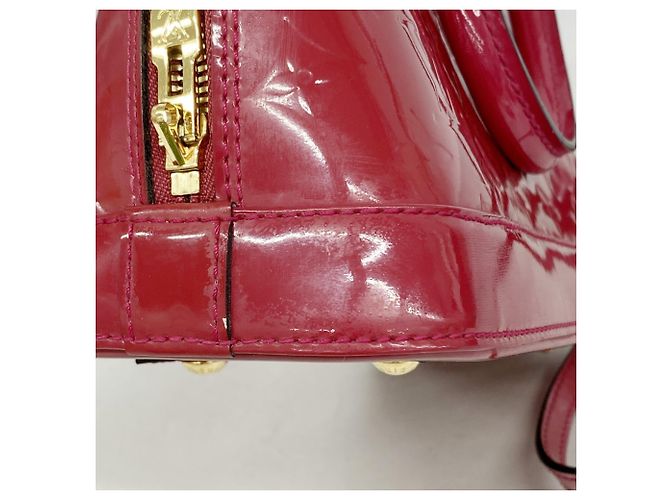 Sac à main Louis Vuitton Alma BB Vernis Rose - vue 7