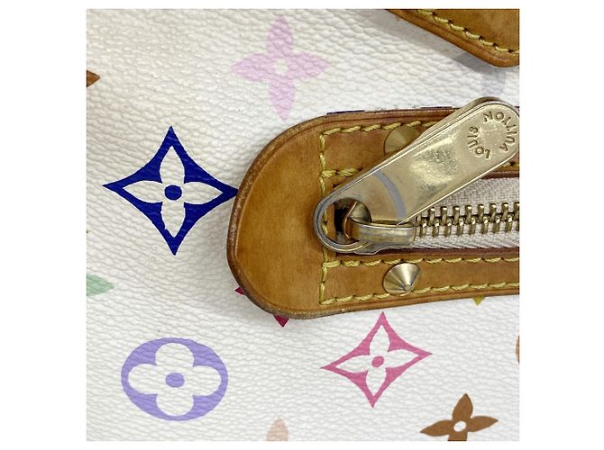 Borsa Louis Vuitton Alma Monogram Multicolor Bianco - vista 10