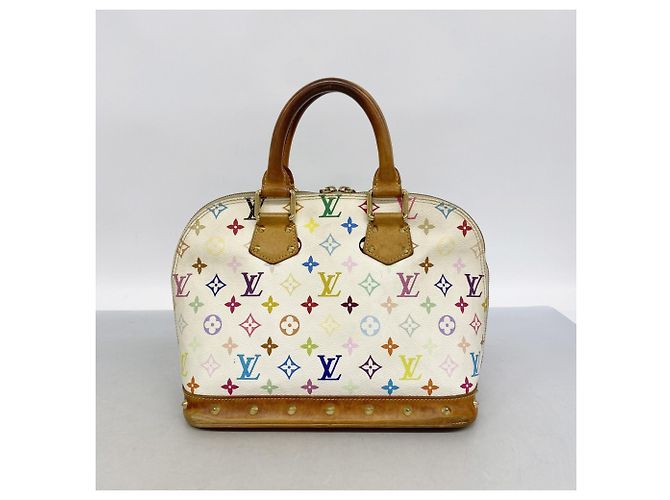 Borsa Louis Vuitton Alma Monogram Multicolor Bianco - vista 11