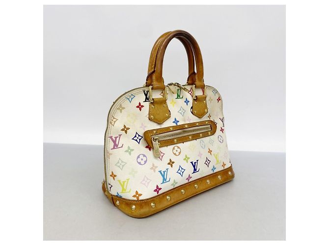 Borsa Louis Vuitton Alma Monogram Multicolor Bianco - vista 2