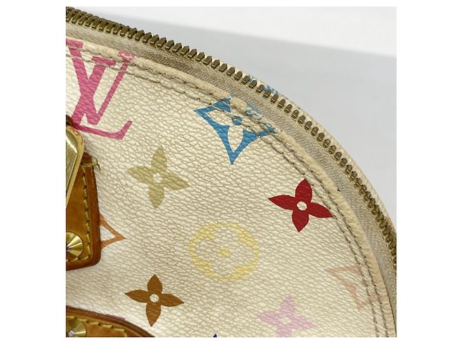 Borsa Louis Vuitton Alma Monogram Multicolor Bianco - vista 7