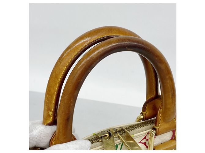 Borsa Louis Vuitton Alma Monogram Multicolor Bianco - vista 8