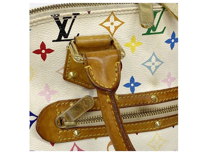 Borsa Louis Vuitton Alma Monogram Multicolor Bianco - vista 9