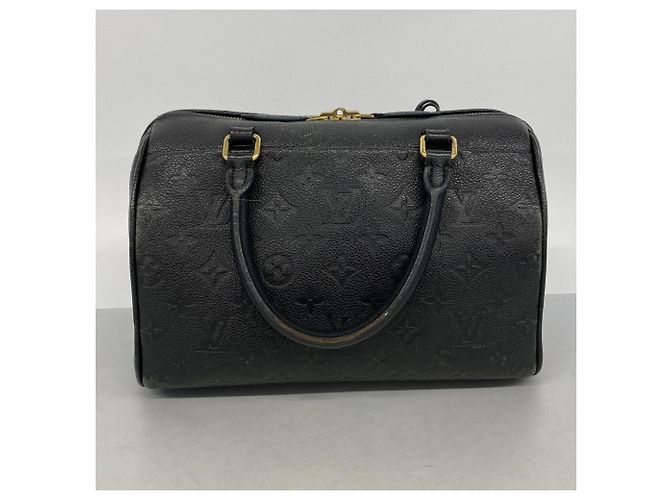 Borsa Louis Vuitton Monogram Empreinte Speedy Bandoulière 25 Nero - vista 11