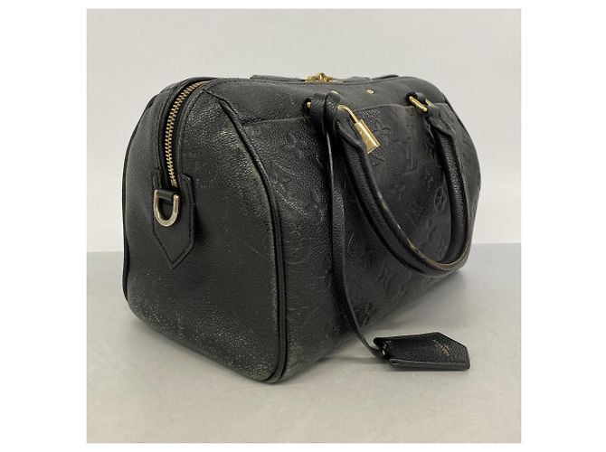 Borsa Louis Vuitton Monogram Empreinte Speedy Bandoulière 25 Nero - vista 2