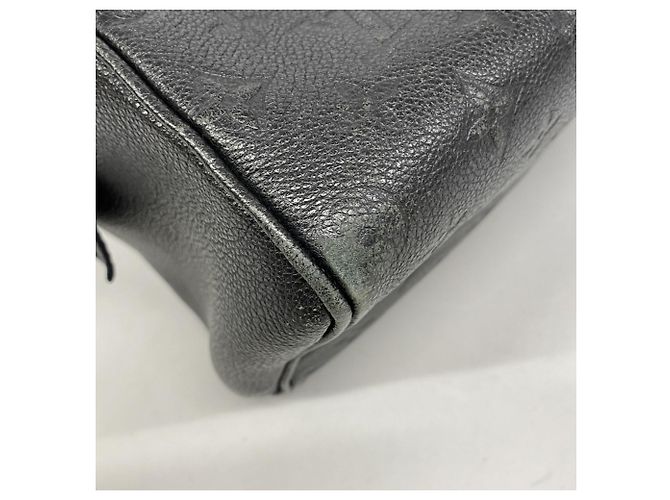 Borsa Louis Vuitton Monogram Empreinte Speedy Bandoulière 25 Nero - vista 6