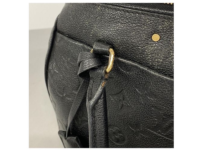 Borsa Louis Vuitton Monogram Empreinte Speedy Bandoulière 25 Nero - vista 9
