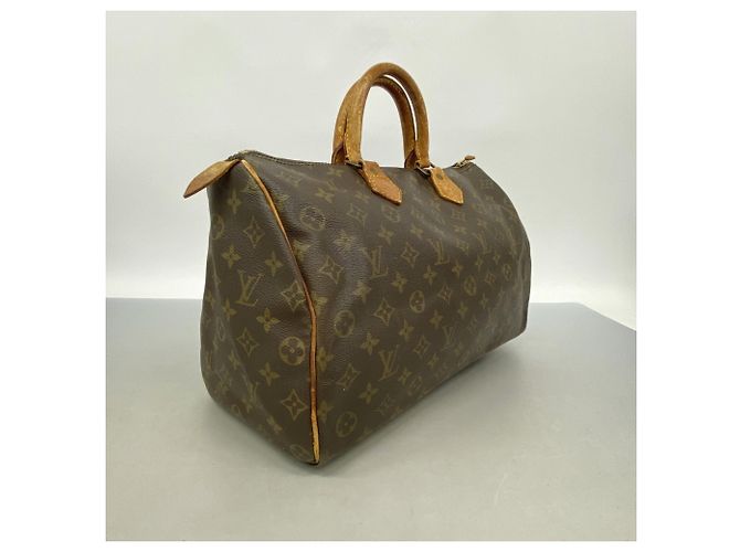 Borsa Louis Vuitton Monogram Speedy 35 Marrone - vista 2