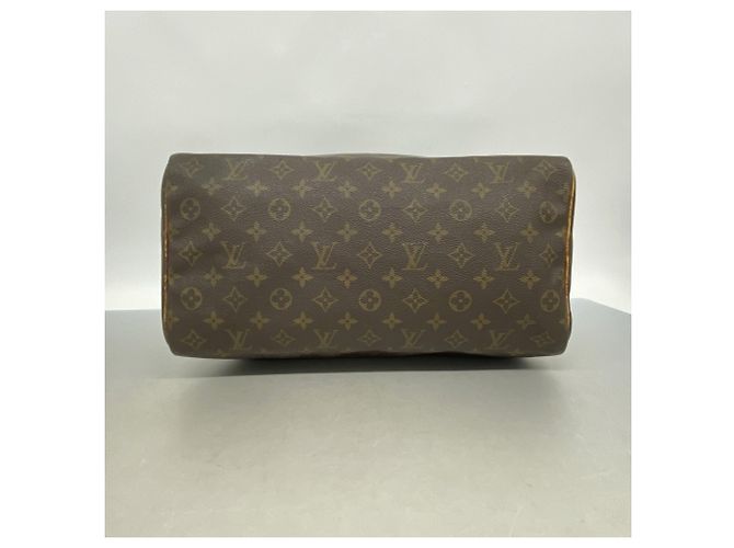 Borsa Louis Vuitton Monogram Speedy 35 Marrone - vista 3