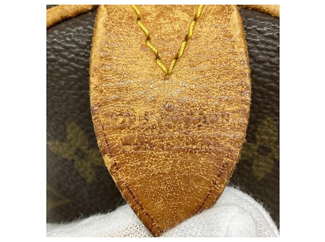 Borsa Louis Vuitton Monogram Speedy 35 Marrone - vista 5