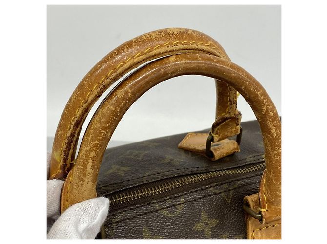 Borsa Louis Vuitton Monogram Speedy 35 Marrone - vista 7
