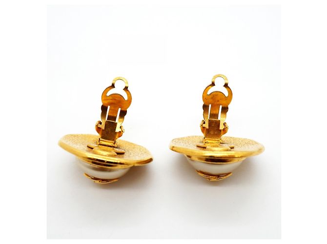 Orecchini a clip placcati oro Chanel D'oro - vista 7