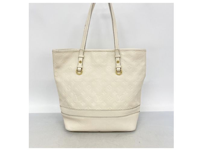 Borsa Tote Louis Vuitton Monogram Empreinte Citadine PM Bianco - vista 10