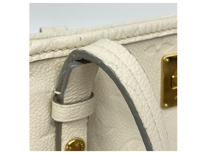 Borsa Tote Louis Vuitton Monogram Empreinte Citadine PM Bianco - vista 9