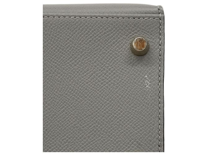 Hermès Borsa Hermes Kelly 28 in pelle Epsom grigia Marrone - vista 12