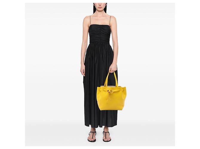 Céline Borsa Tote Phantom in pelle di vitello granulata gialla di Celine, piccola Giallo - vista 6